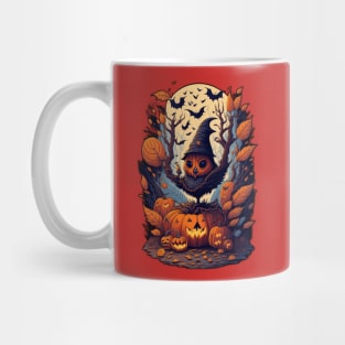 bird ready for helloween Mug